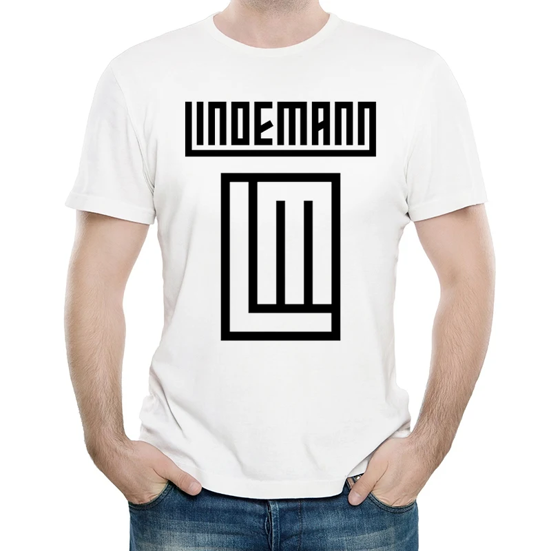Till Lindemann футболка белого цвета мужская одежда короткий рукав до Lindemann логотип футболка Майки футболки Мода Группа Футболка