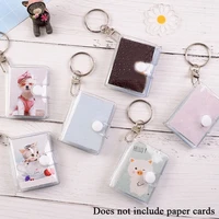 mini 1 inch 2 inch photo album glitter clear album jelly color frosted transparent photo album for sticker name card card holder