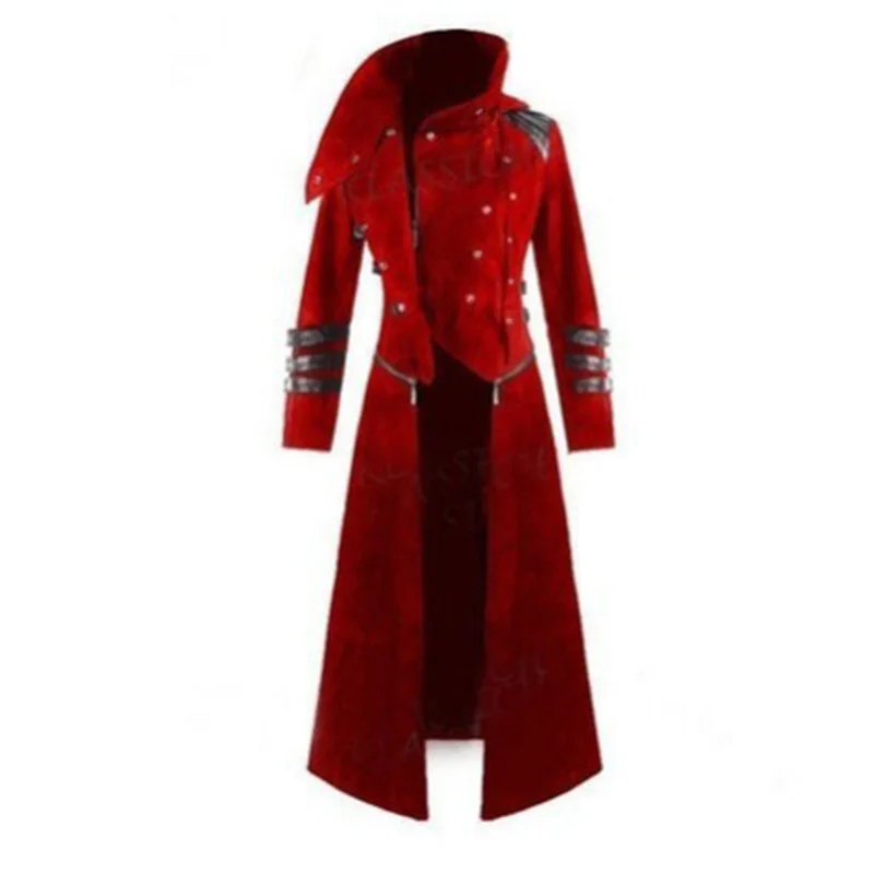 

Winter Men Coat Retro Casual Loose Autumn Winter Performance Costumes Stage Court Gentleman Retro Banquet COS Outerwear Coats
