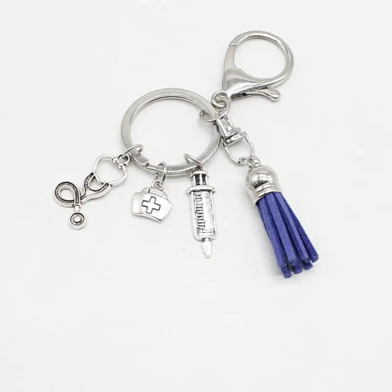 Новинка 2019 медицинская цветная цепочка для медсестры шапка ключей шприц