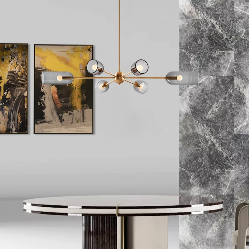 

Modern pendant lamp nordic pendant light led pendant lamp led light 6 lights popular luxury for dining room hotel project