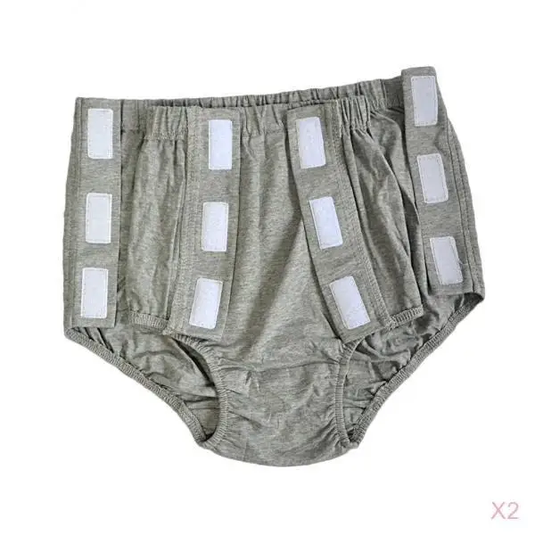 2pcs Universal Male Adults Reusable Snap-On Incontinence Pant Diaper Protective for Elderly Patients Home Hospital Use | Красота и