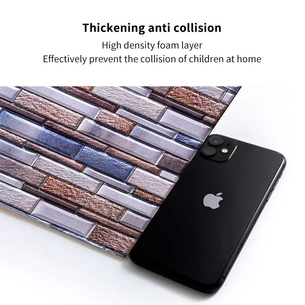 

3D Wallpaper DIY Vintage Stone Brick Wall Papers Waterproof Wall Stickers Home Background Decor Self-Adhesive Wallpaper Brick