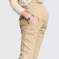 jiayan spring autumn maternity clothing cotton pregnancy pants trousers solid casual pants clothes for pregnant women 2021
