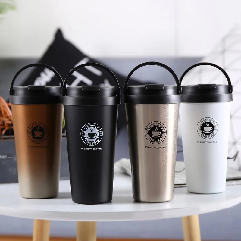 

500ml Double Wall Stainless Steel Vacuum Flasks Car Thermocup Coffee Tea cup Travel Mug business Thermol Bottle Thermos Tumbler