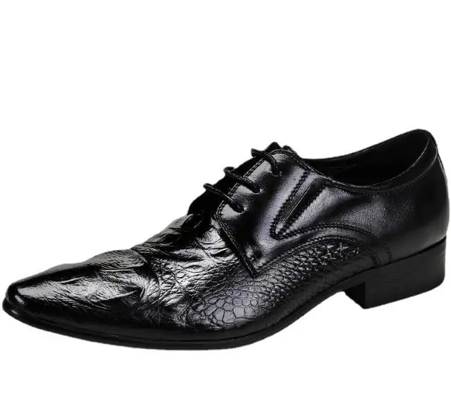 

Мужские классические свадебные туфли, черные туфли из мягкой кожи на плоской подошве, без застежки, с металлическим острым носком, из натура...