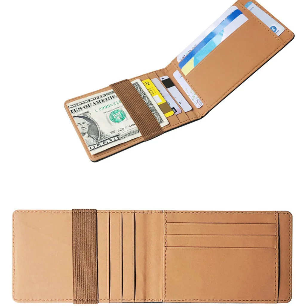 Мужские кожаные кошельки мульти карты держатель для карт с отделением кредитных