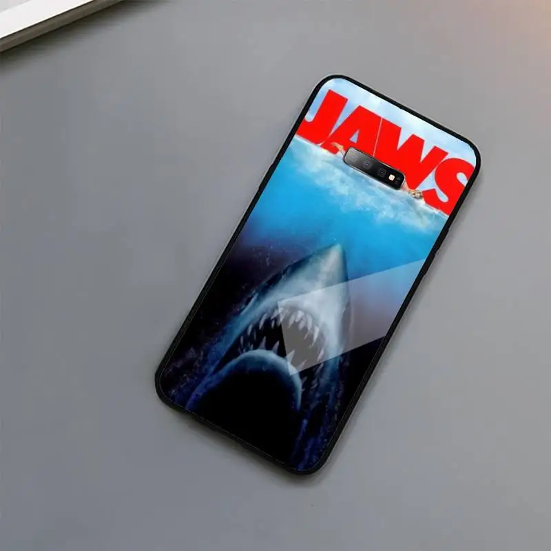 

Jaws Movie Poster shark animal Phone Case Tempered glass For Samsung S6 S7 edge S8 S9 S10 e plus note8 9 10 pro