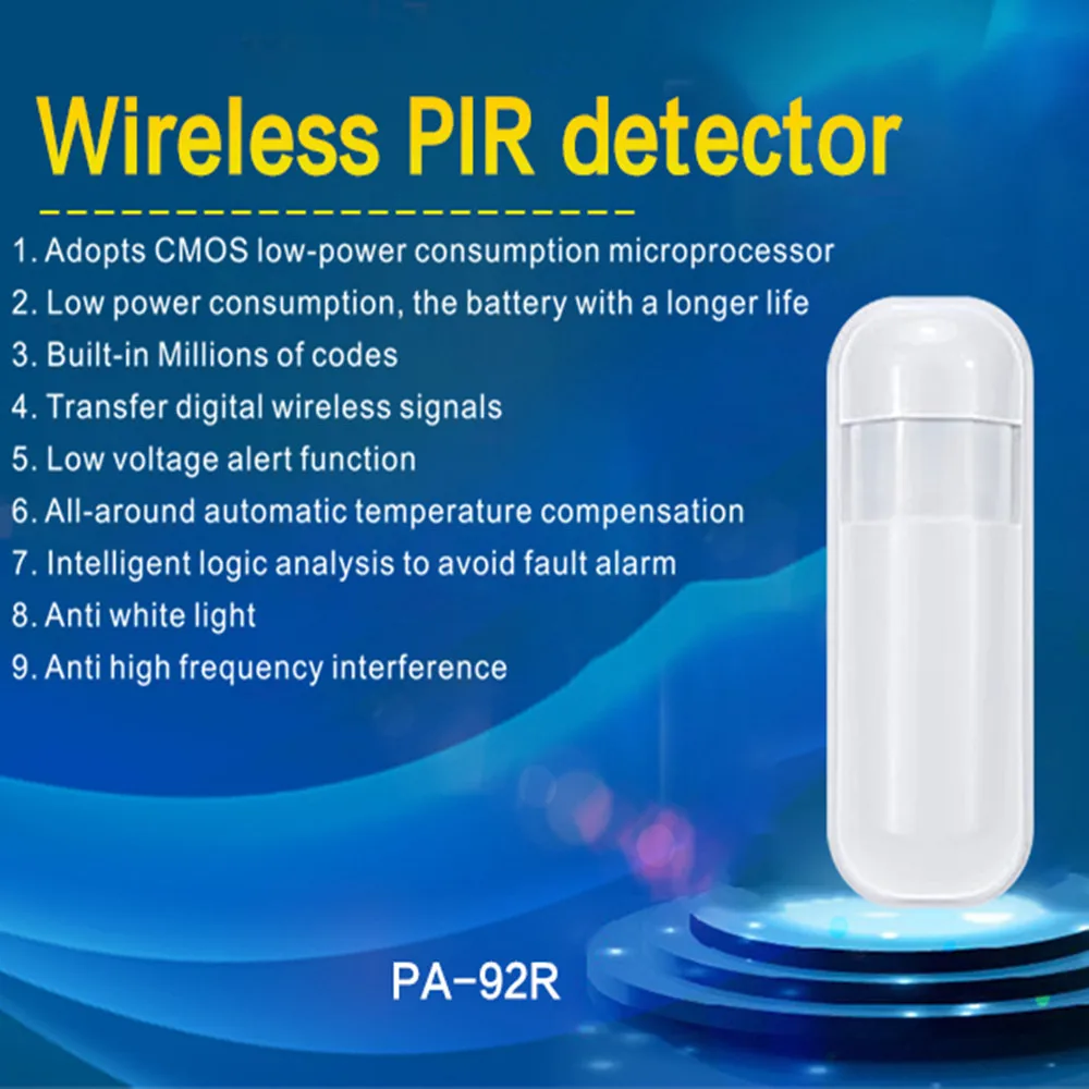 433 Mhz Wireless Mini Motion Sensor Alarm Detector Infrared for Home System | Безопасность и защита