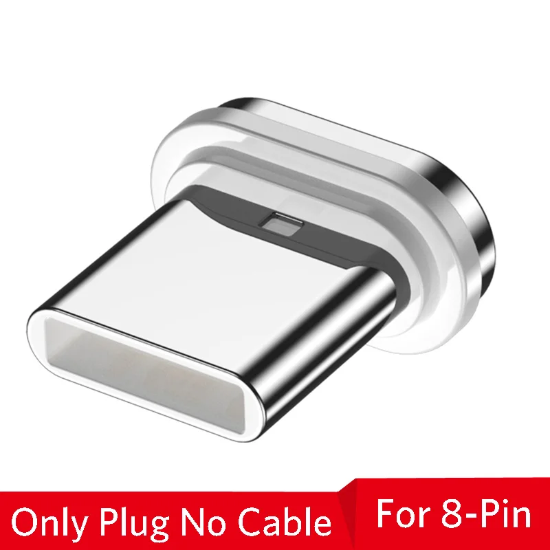 Only Plug For Type C Магнитный кабель USLION, 3 А, кабель для быстрой зарядки usb type C и кабель Micro USB, магнитный кабель для зарядки и передачи данных, кабели для мобильных телефонов - Цвет: Only Plug For Type C