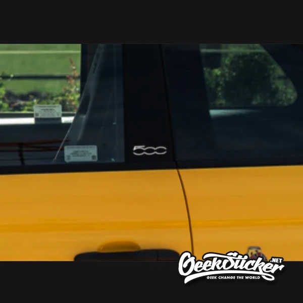 Светоотражающая наклейка для автомобильной колонны 2 шт./лот Fiat 500 - купить по