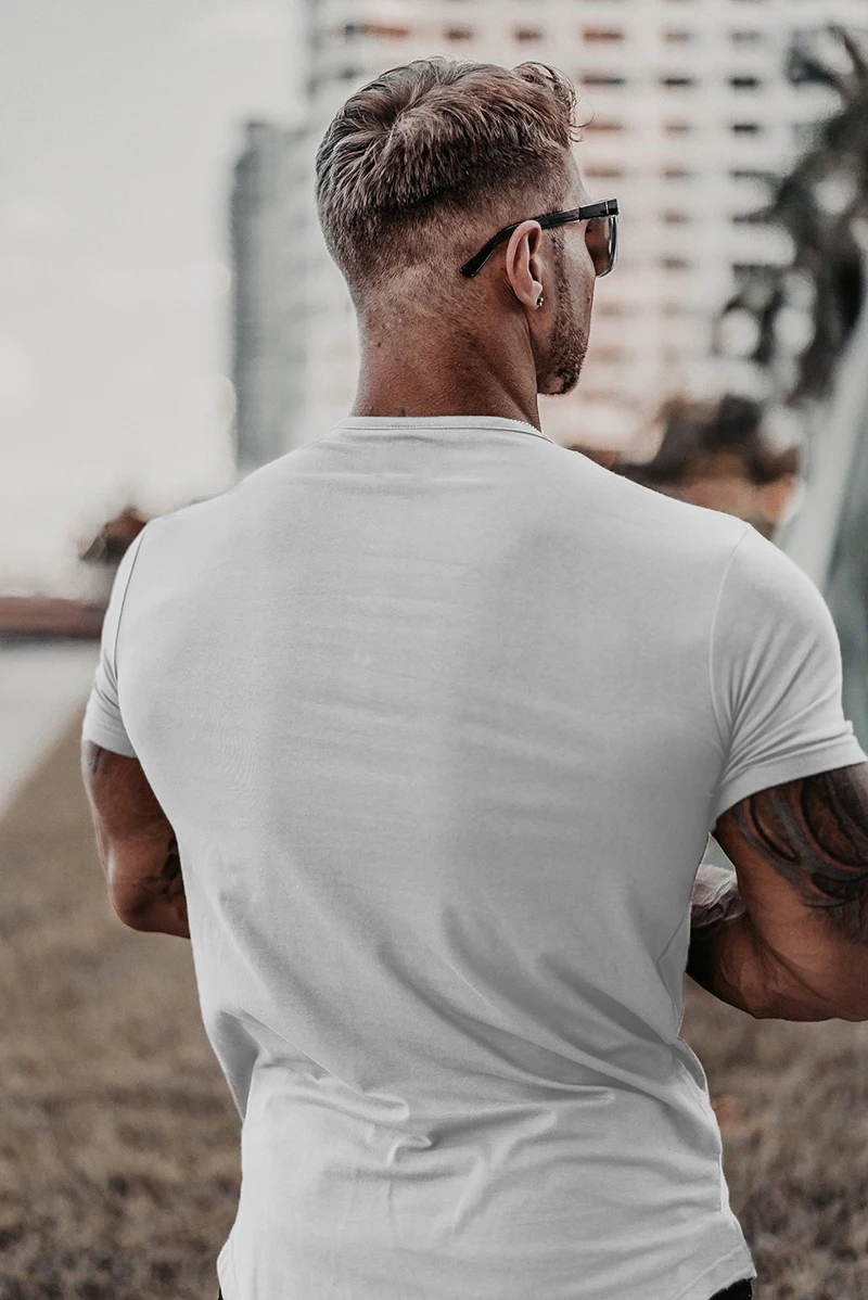 Футболка мужская в стиле хип хоп брендовая тенниска с короткими рукавами для