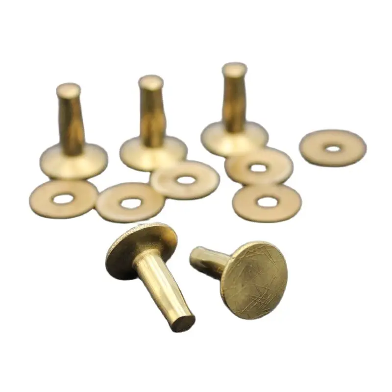 

Rivets And Burrs For Leather Brass,Cap Diameter 9mm,Shank Length 7mm