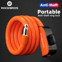 rockbros portable bicycle lock bike anti theft ring lock mtb road cycling cable lock motorcycle vehicle bicycle accessories