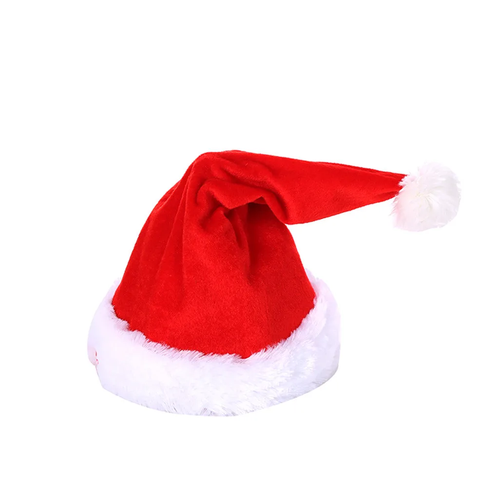 

Music Christmas Hat Singing Adults and Kids Christmas Caps Thick Ultra Soft Plush Santa Claus Holidays Fancy Dress Hats