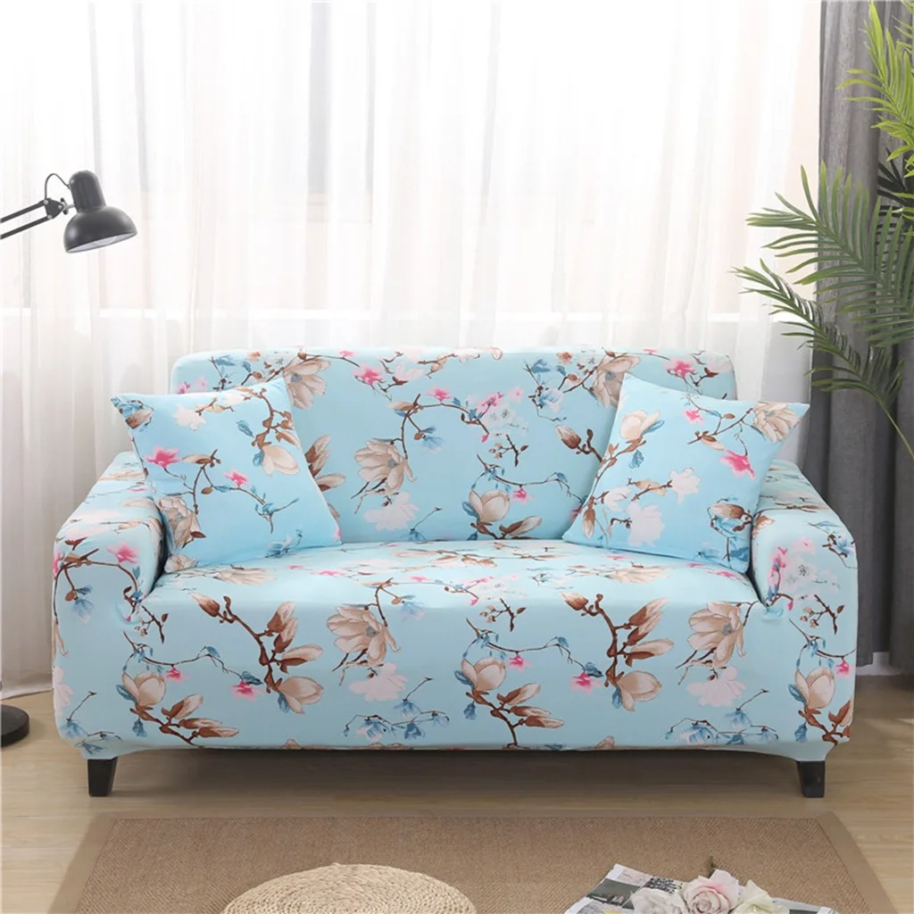 

Slipcover floral Printed sofa covers Suitable for four seasons for living room furniture protector elastic Loveseat Couch Cover