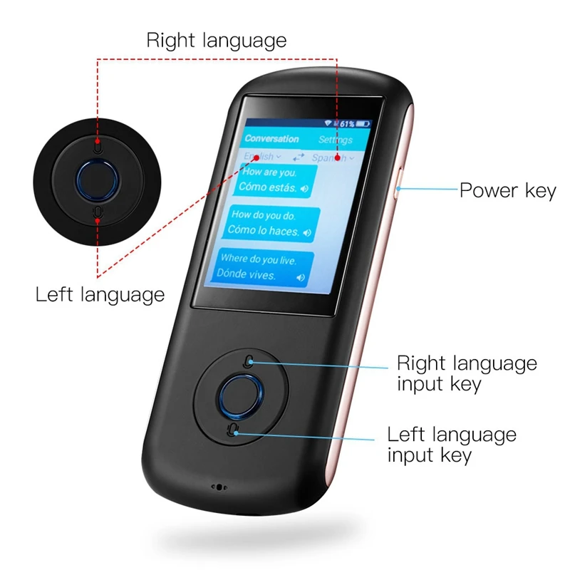 Ams умное устройство для переводчика голосовых языков двусторонняя иностранная
