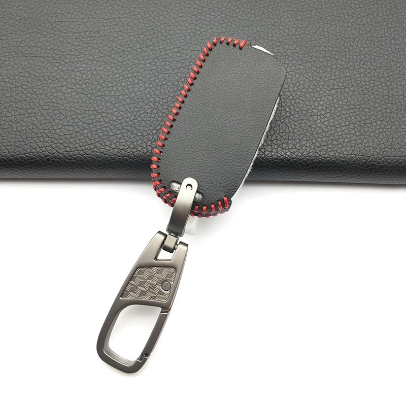 

For Volkswagen Golf 4 5 6 Bora POLO Passat B5 B6 for Skoda Superb Octavia Fabia SEAT Ibiza Leon 100% Leather Car Key Case Cover