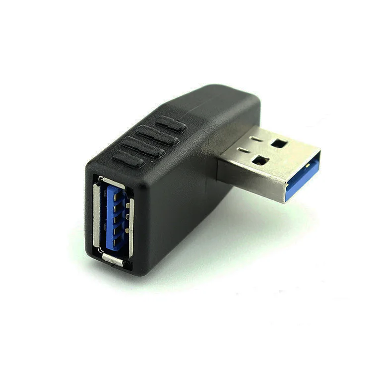 Переходник USB 3 0 штекер-гнездо под углом 90 градусов переходник с левым/правым