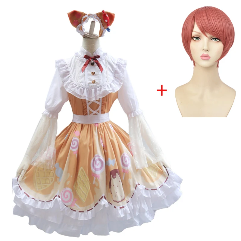 Игра идентичность V механик Трейси резник косплей костюм горничной платье для