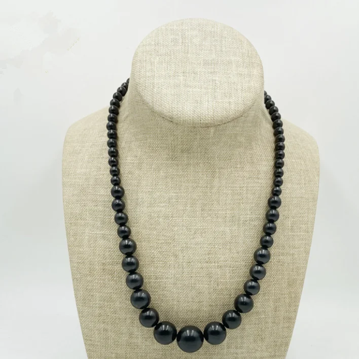 

Shungite ожерелье защита каменные бусины уникальный Shungite