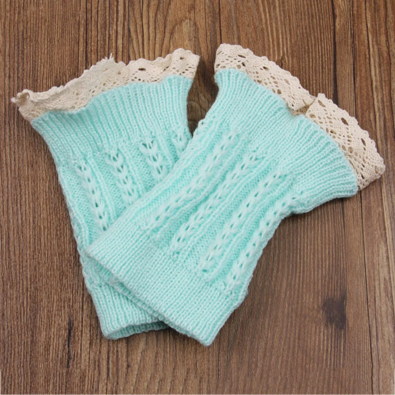 Гетры манжеты кружевная отделка гетры носки для ботинок вязаные короткие