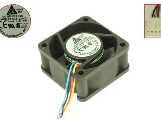 Delta Electronics EFB0412VHD 6H36 DC 12V 0.18A 40x40x20 мм 4 провод Сервер вентилятор охлаждения|Кулеры и