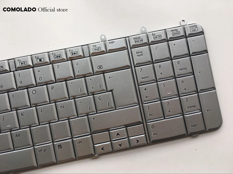 Испанская Серебряная клавиатура для ноутбука HP DV7 DV7T DV7Z DV7-1000 DV7-1100 DV7-1200 DV7-1500 dv7t-1000