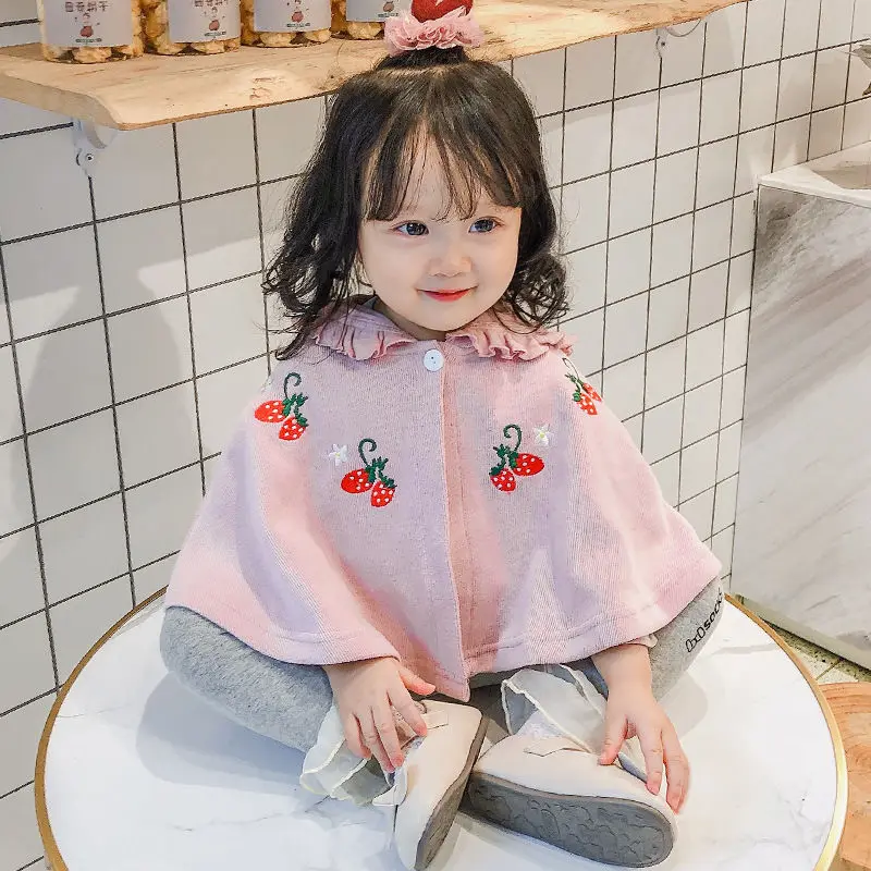 

Baby Cloak Spring Autumn Thin Shawl with Hood Baby Jacket Kids Coat Toddler Girl Winter Coat