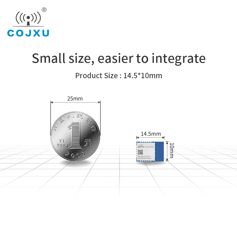 DA14531 Module 2.4GHz Bluetooth To UART Module Low Energy E104-BT52 Small Size Low Power Consumption Wireless Transceiver 10pcs