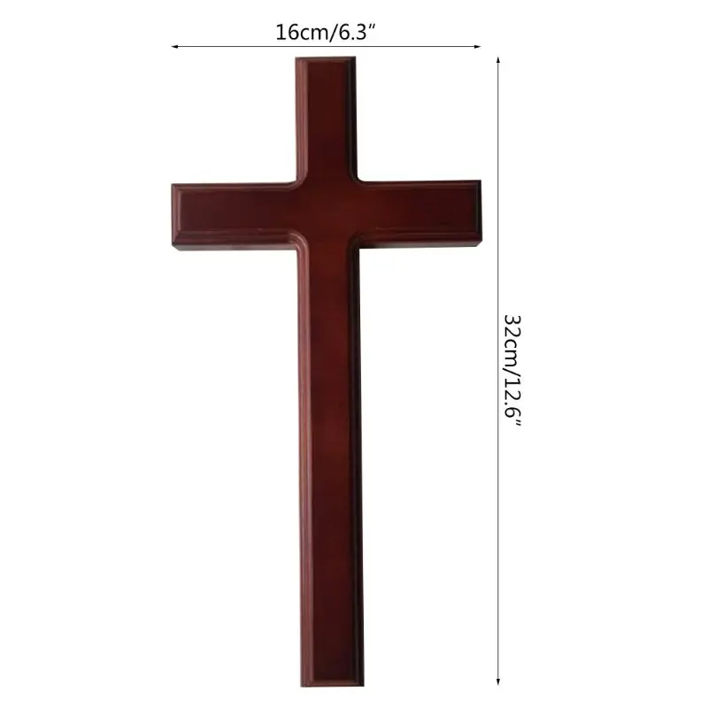 

32 см деревянный крест Иисуса Христа настенный церковный религиозный молитвенный подвесной Декор
