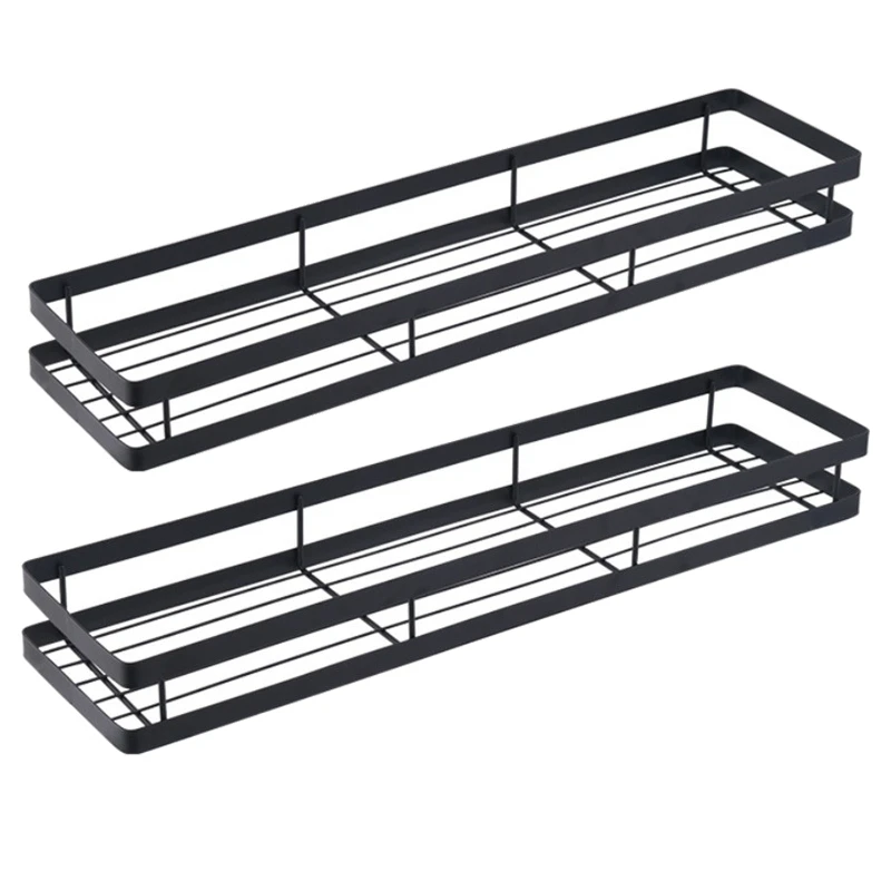 2 шт. Металлическая кухонная полка для ванной комнаты настенное крепление