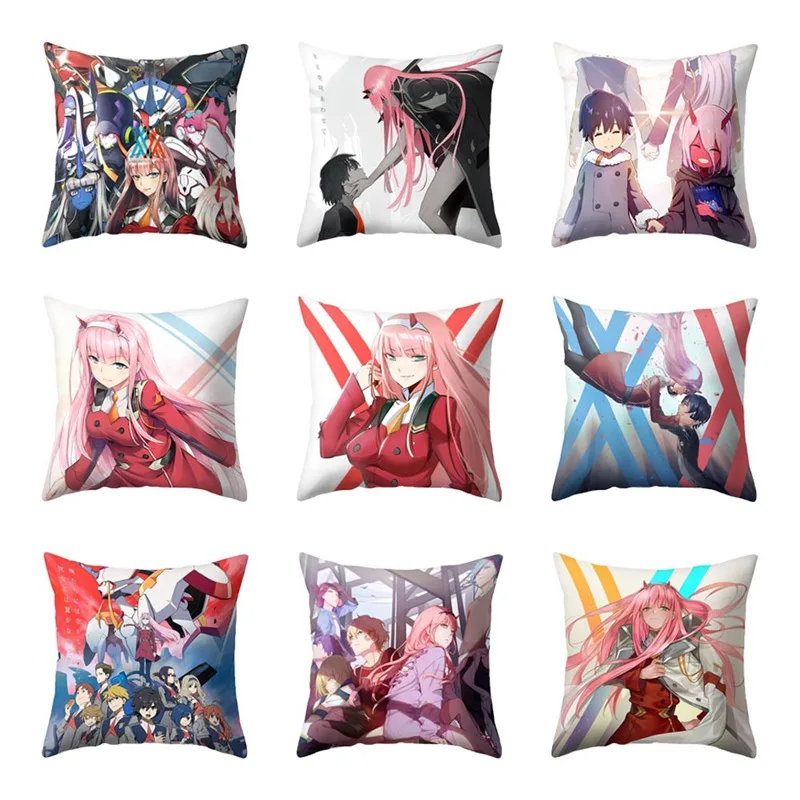

Anime DARLING In The FRANXX-zero Two Pillow Cover Dakimakura Case Sexy Girl 3D Double-sided Bedding Hugging Pillowcase