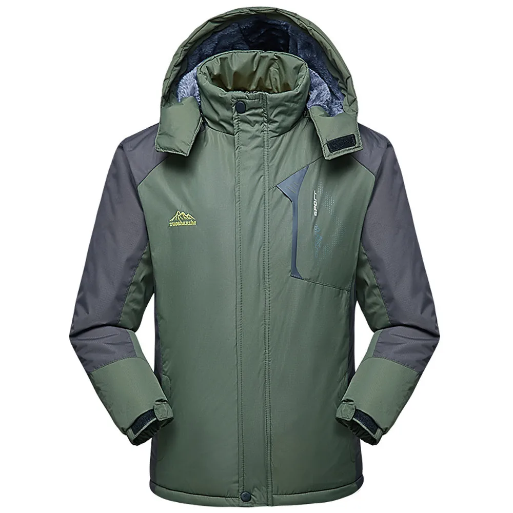 Мужские куртки бархатная куртка Мужская Зимняя Повседневная Длинная хлопковая