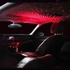 Декоративный светодиодный светильник на крышу, USB, ночник, проектор для Skoda Octavia Fabia, Rapid, Superb Yeti, Roomster