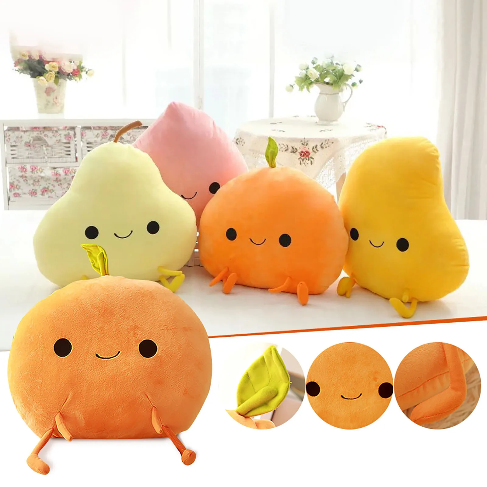 Милая форма в виде фруктов Plushie Мягкие плюшевые игрушки подушки куклы