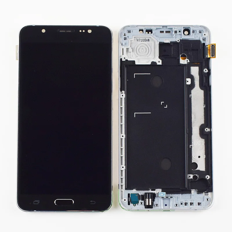 J710 ЖК-дисплей для Samsung Galaxy J7 J710 ЖК-дисплей J710F J710M J710H J710FN ЖК-дисплей+ сенсорный датчик экрана в сборе рамка