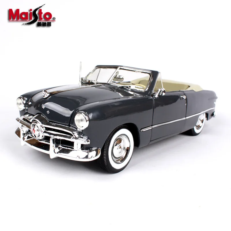 Maisto 1:18 1950 Ford с мягким верхом автомобильный брелок для автомобильных ключей