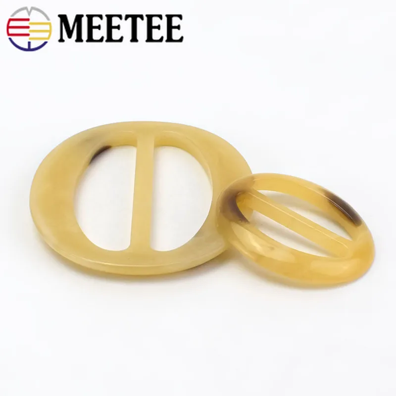 20 шт. овальное кольцо Meetee 2 см 5 Регулируемая пряжка из смолы для женской рубашки