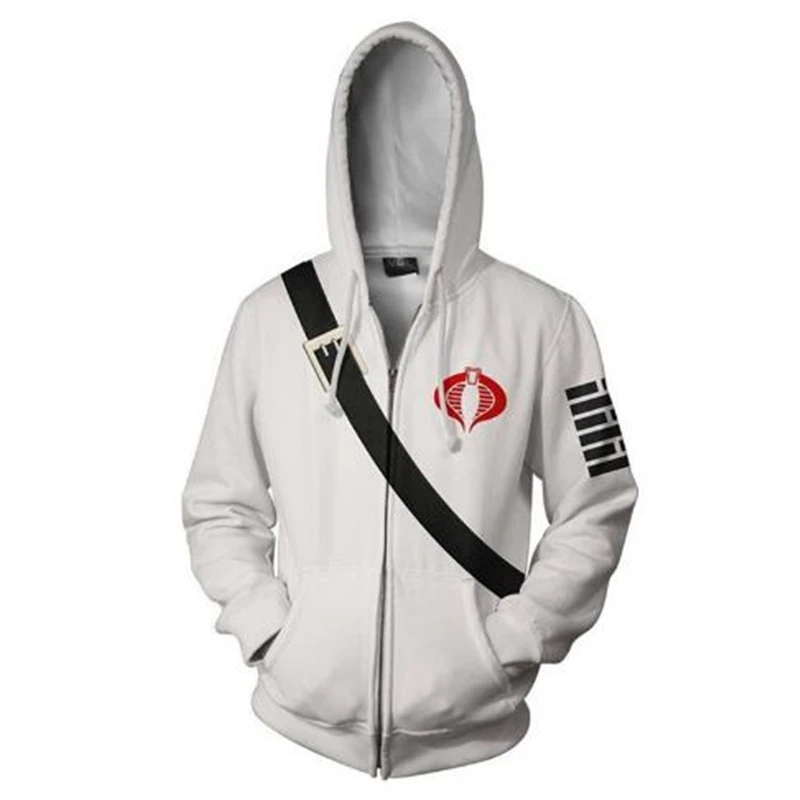 COSGOGO G.I. Joe 3 Cosplay Shadow Zip Hoodie Men and Women Casual Sports Sweater Movies Apparel New 3D Printing |