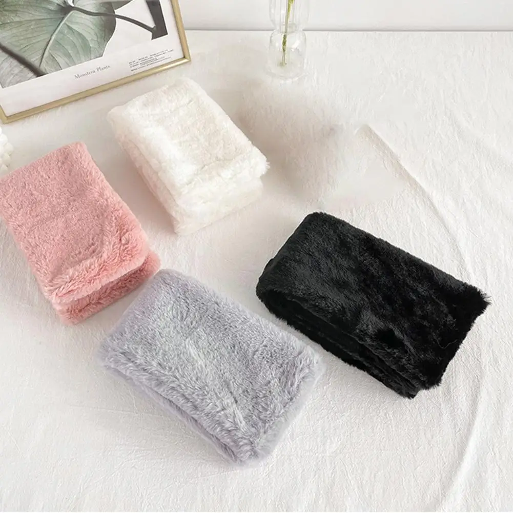 

Цветной шарф с теплым капюшоном плюшевый Универсальный студенческий нагрудник для осени и зимы Плюшевые аксессуары женский шарф Зимний E5k9