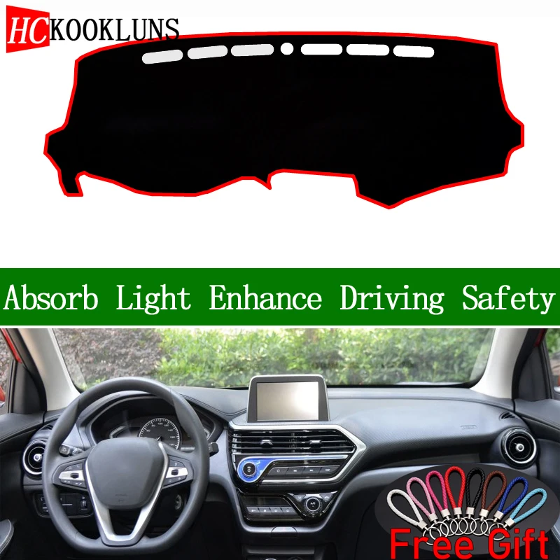 

For changan Alsvin 2018 Dashboard Cover Sun Shade Dash Mat Pad Carpet Car Stickers Interior Accessories