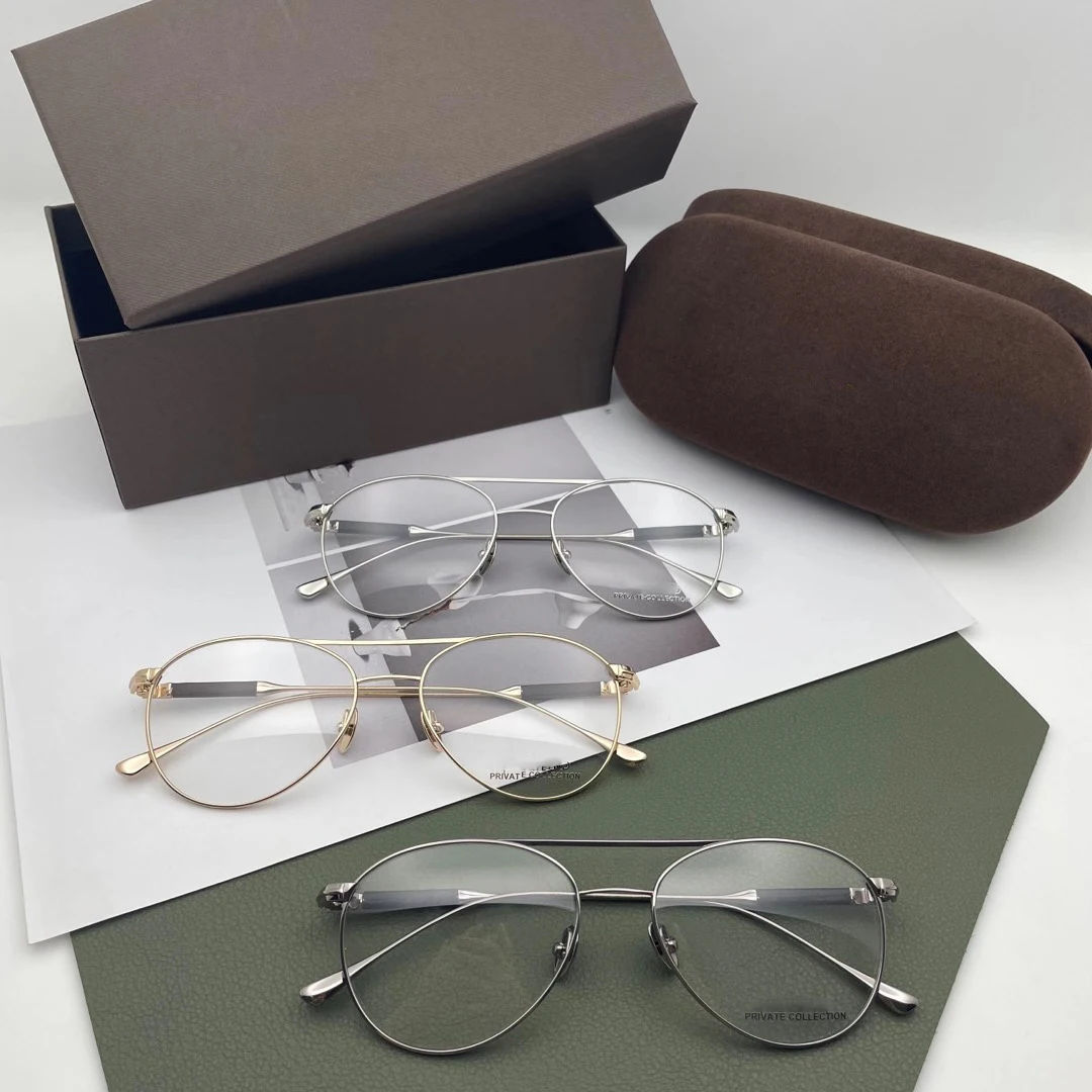 

Women fashion reading glasses 2021 Titanium round eyeglass frames for men Men's Good Quality Strong