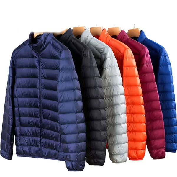 Пуховик на утином пуху тонкий 2019 осенне-зимний мужской пуховик новый легкий