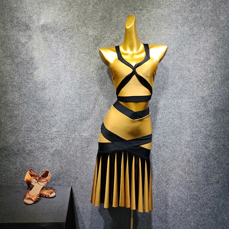 Одежда для латиноамериканских танцев женская новая танцевальная одежда