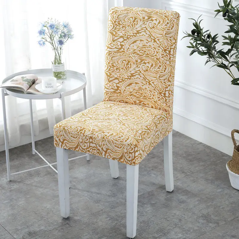 

Printed Stretch Chair Cover Big Elastic Seat Chair Covers Universal Size Slipcovers For Home Restaurant Banquet Hotel Decoration