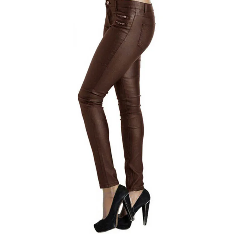 Брюки-карандаш женские с низкой талией уличные модные эластичные брюки из