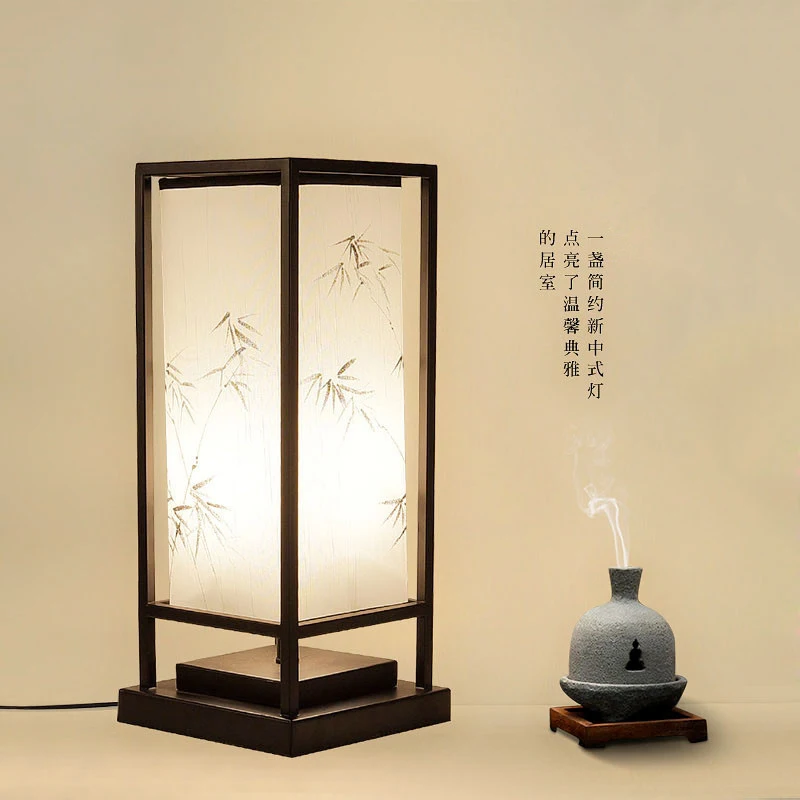 Новые настольные лампы в китайском стиле, винтажные, железные, креативные, деревенские, тканевые, абажур, лампа с сенсорным выключателем для прикроватной тумбочки, фойе, студии JX009