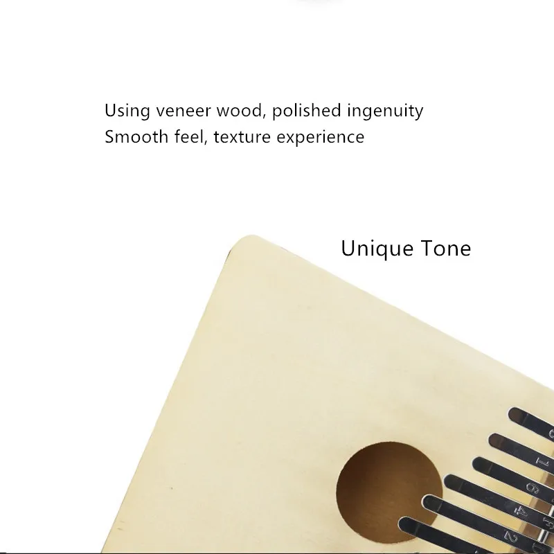 10/17 ключей калимба большой палец пианино из красного дерева тела музыкальный