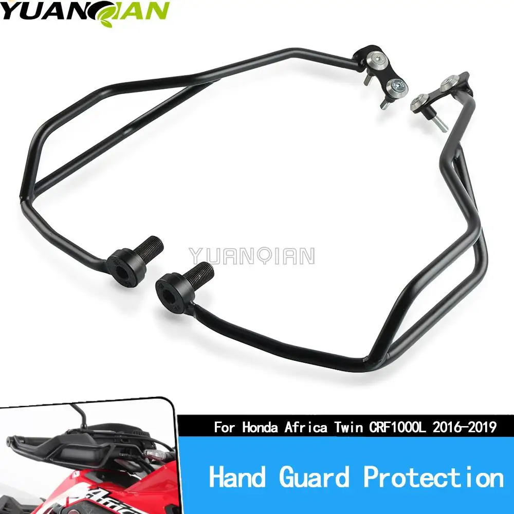 Black Motorcycle Handguards Handlebar Mounting Bracket kit Hand Guard Protect For Honda CRF1000L CRF 1000L Africa Twin 2016-2019 enlarge